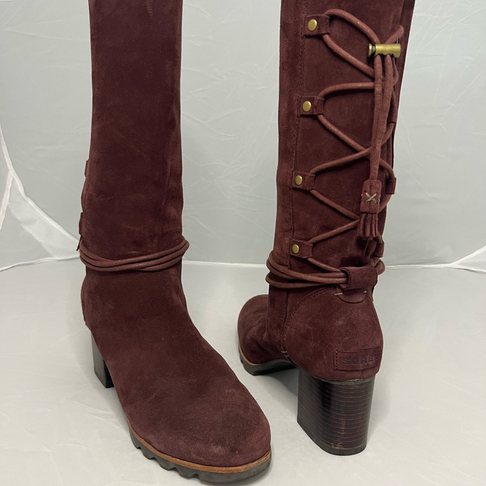 Sorel Farah Leather Mid Calf Boots